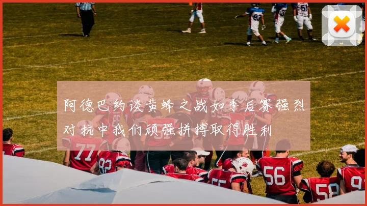 阿德巴约谈黄蜂之战如季后赛强烈对抗中我们顽强拼搏取得胜利